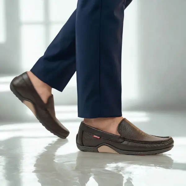 Mocassins en Cuir Grainé 2