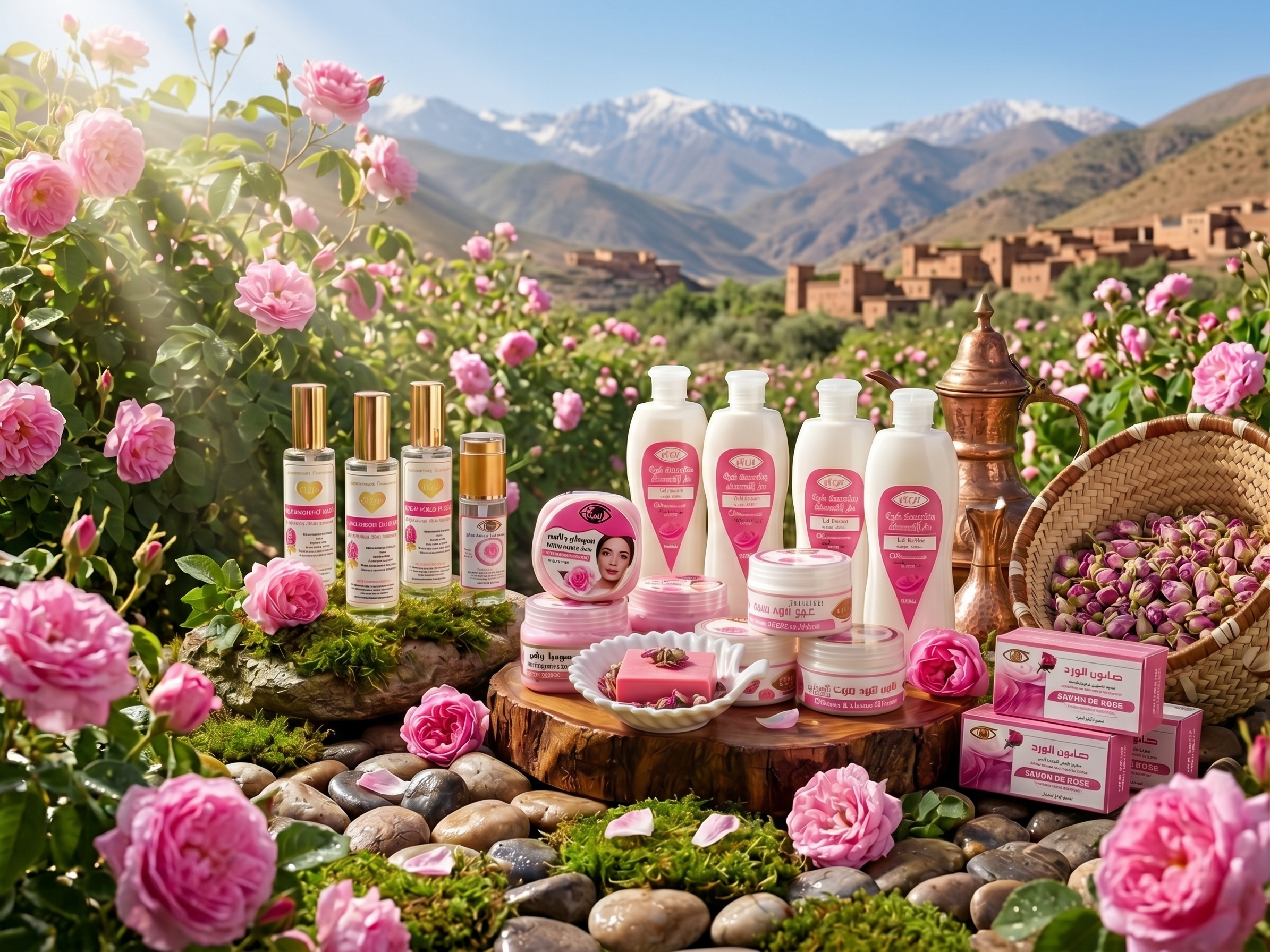 باقة الورد الملكية للعناية الشاملة (9 منتجات طبيعية 100%)