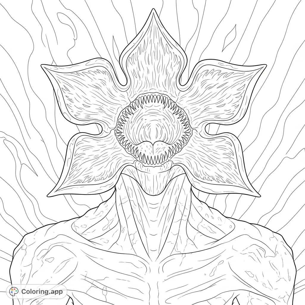 Stranger Things Coloring Pages Coloring app stranger-things-coloring-pages-coloring-app