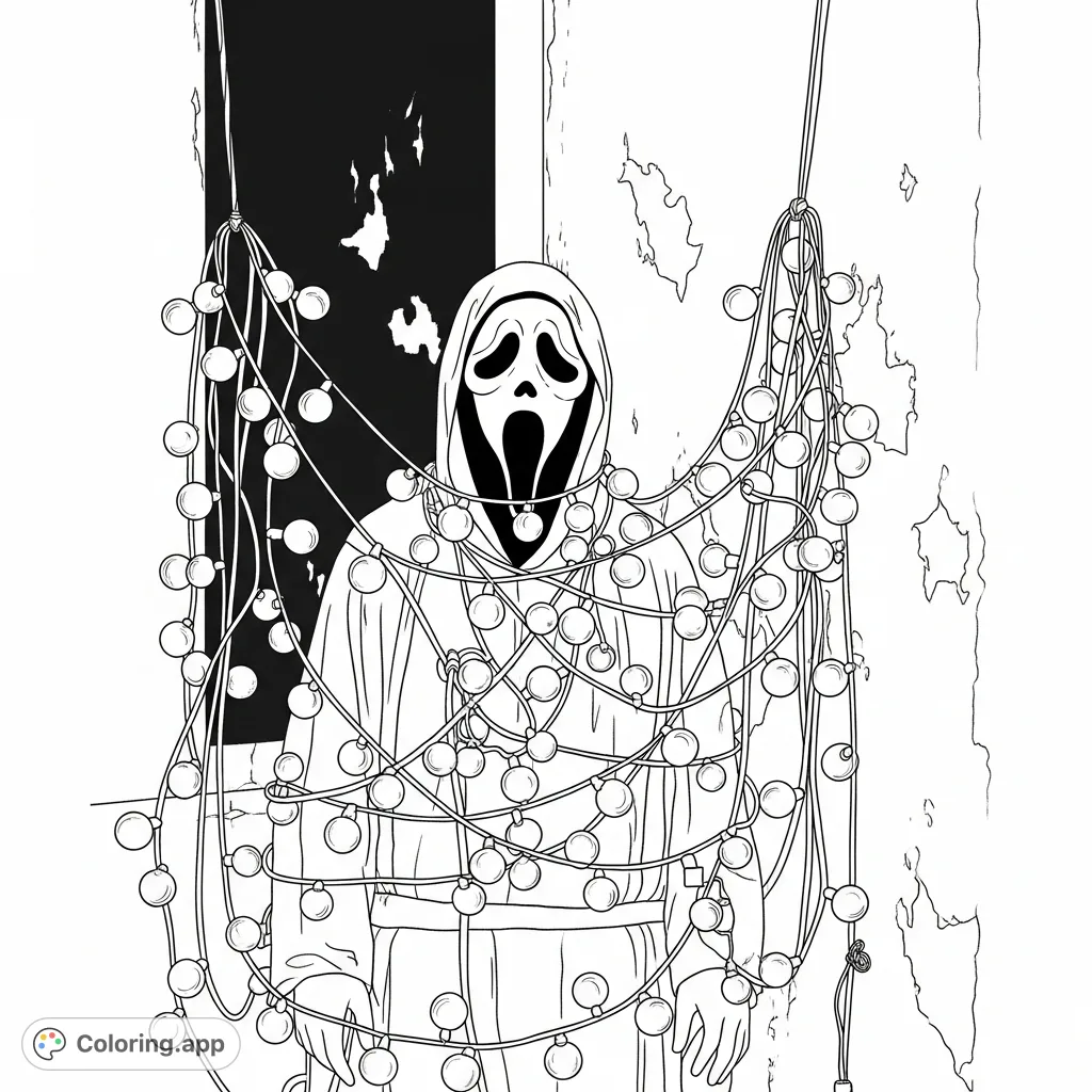 Ghostface Coloring Pages - Coloring.app