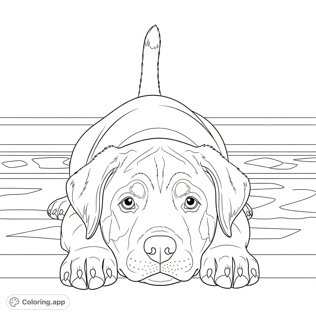 A charming Rottweiler puppy resting on a textured rug, perfect for animal lovers. Capture its cute features and soft fur.