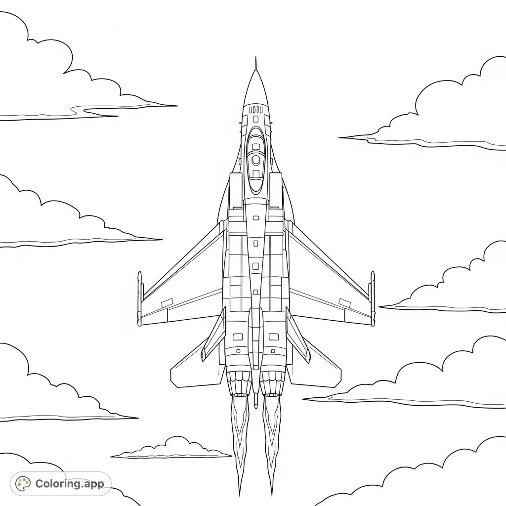 Witness a powerful jet in a vertical climb, afterburners ablaze against a vast sky with wispy clouds. A thrilling depiction of aerial might.