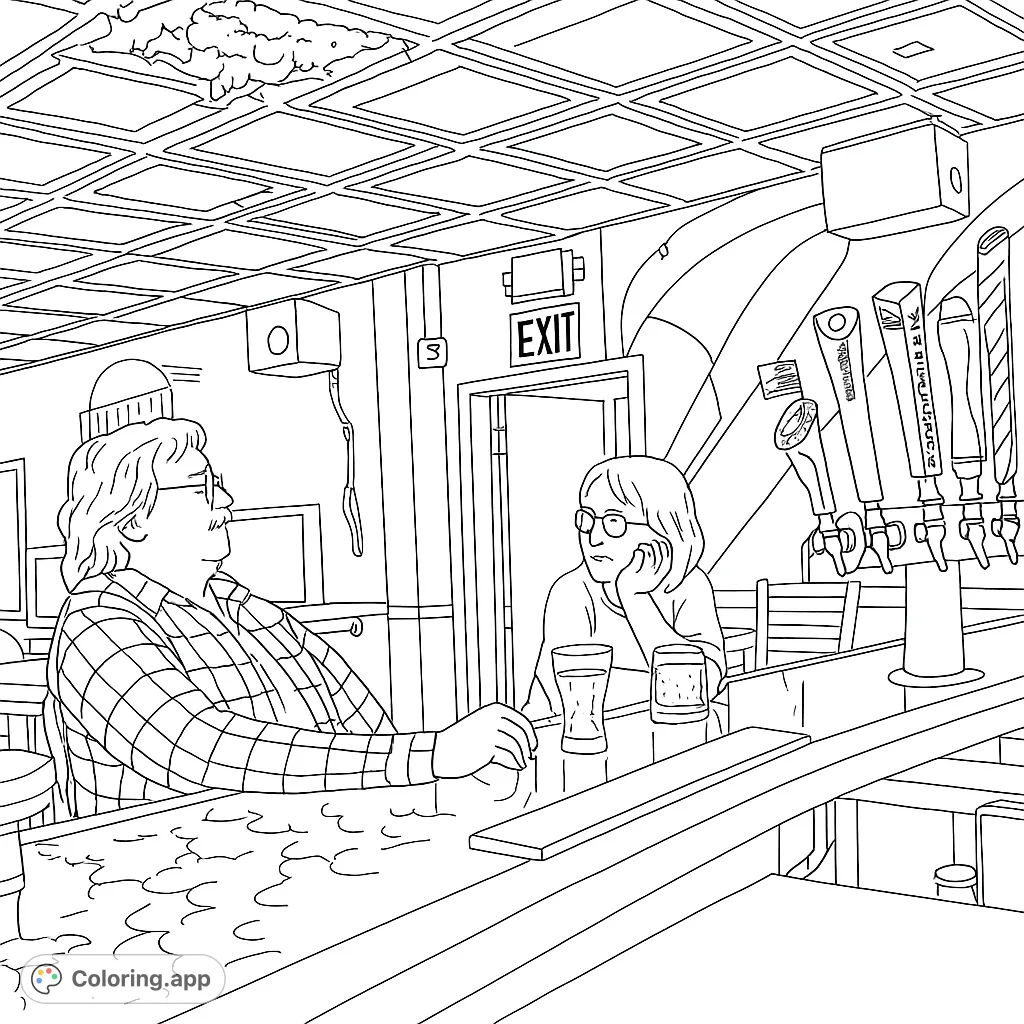 Relaxing at the Bar