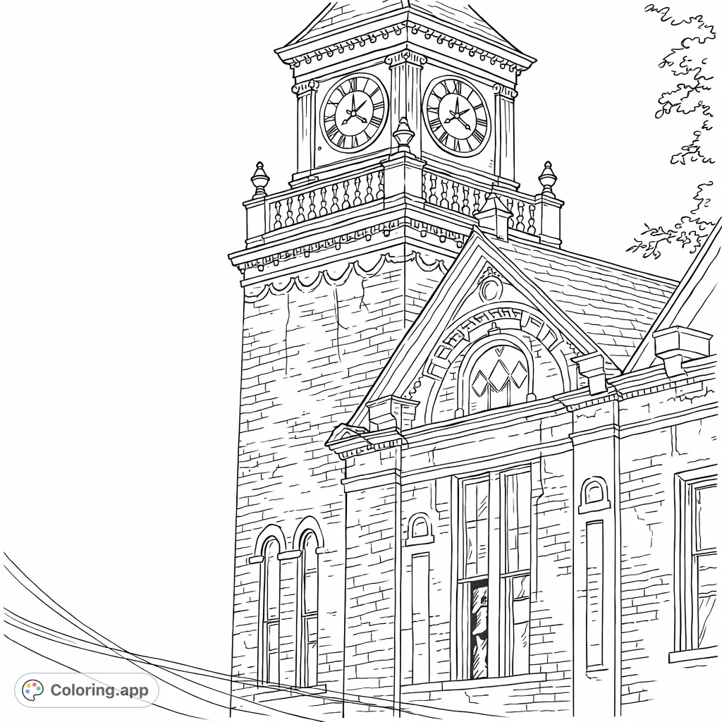 A richly detailed historic clock tower and building, showcasing intricate brickwork, ornate architectural elements, and a classic clock face under a dramatic sky.