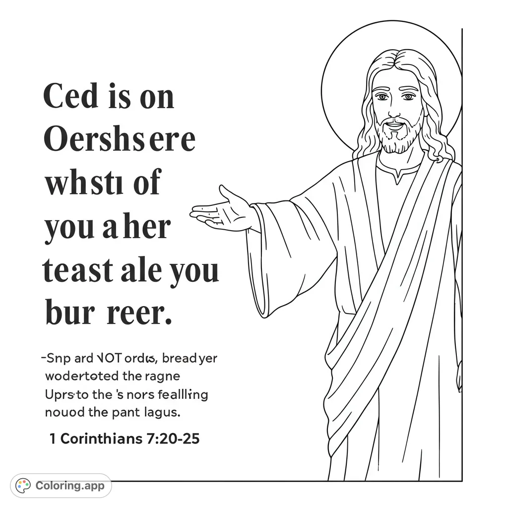 A serene Jesus with a halo extends a welcoming hand in this free printable religious coloring page, perfect for spiritual reflection and peace.