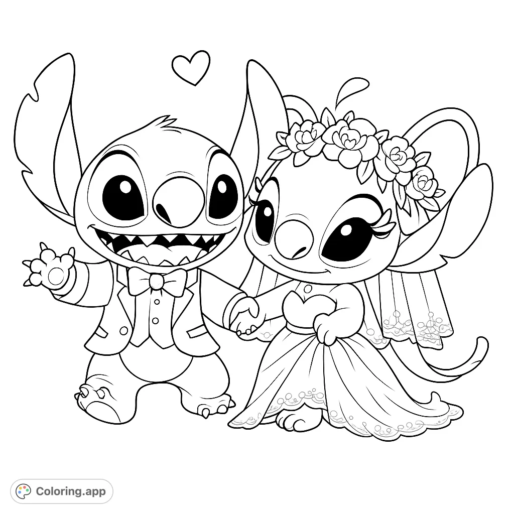 Stitch and Angel Wedding Day