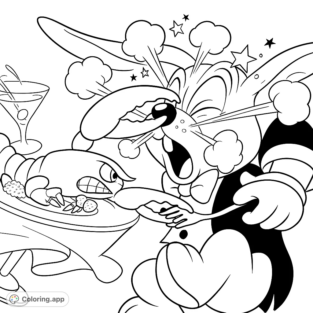 Lobster Attack on Rabbit Diner