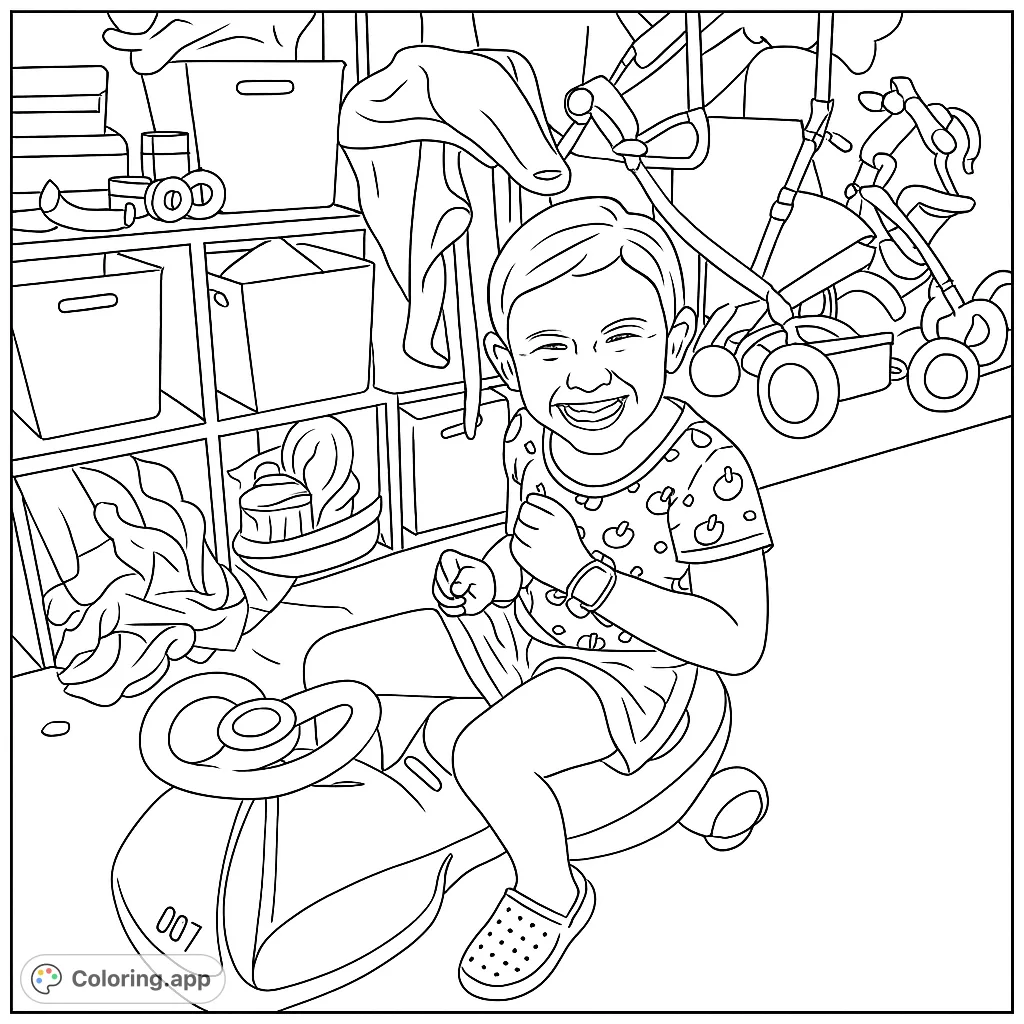 Joyful Child's Playroom Ride - Coloring.app
