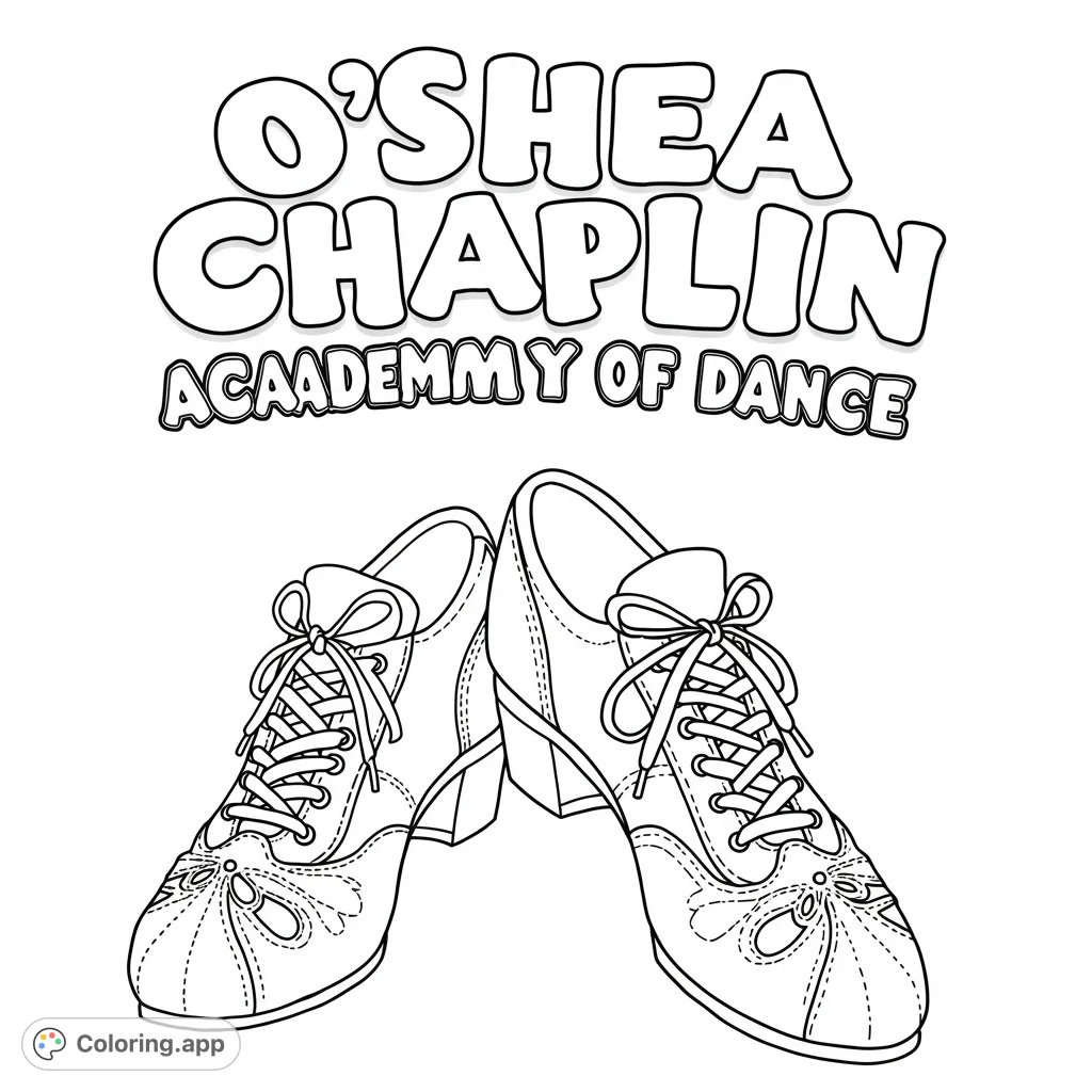 Step into the rhythm with this elegant Irish dance shoes coloring page! Features intricate laces, decorative stitching, and a classic design. Perfect for dance lovers.