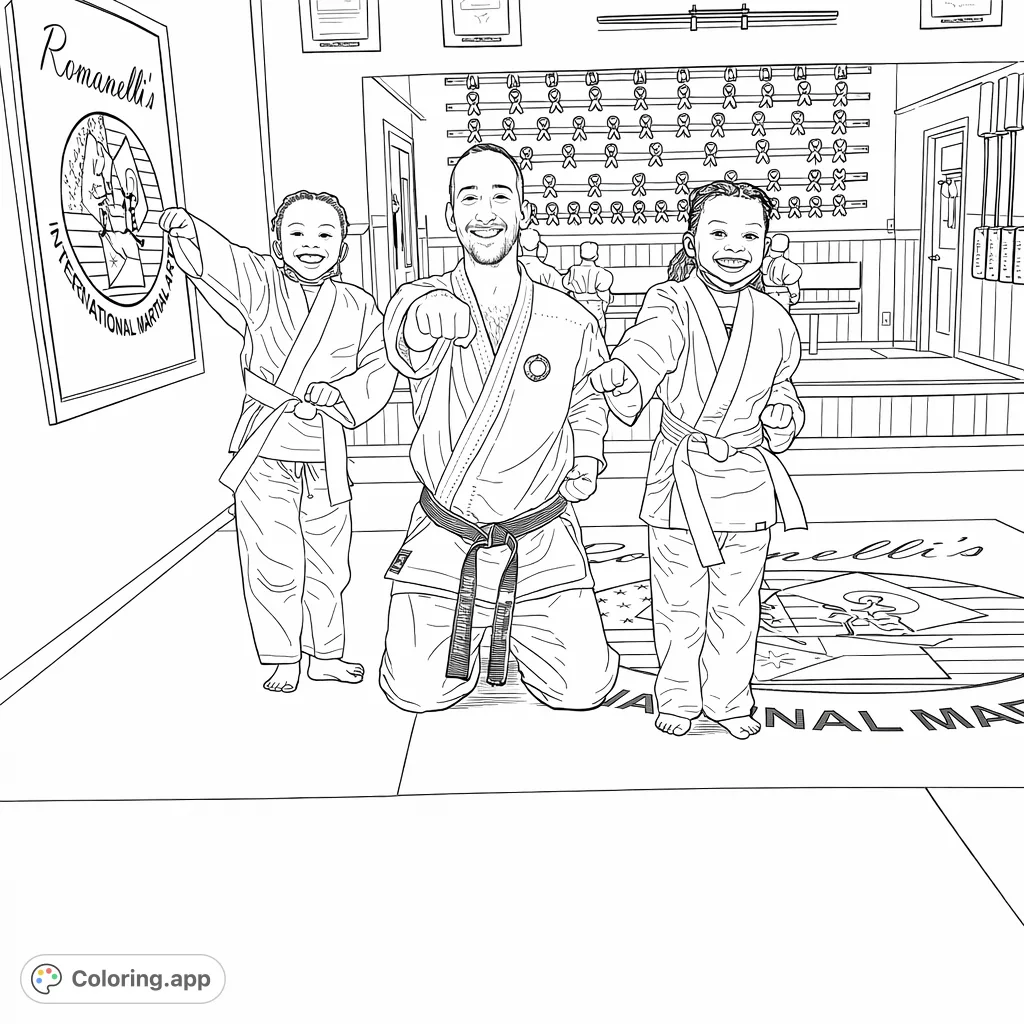 Dojo Image Colring Belts Coloring Pages - Coloring.app
