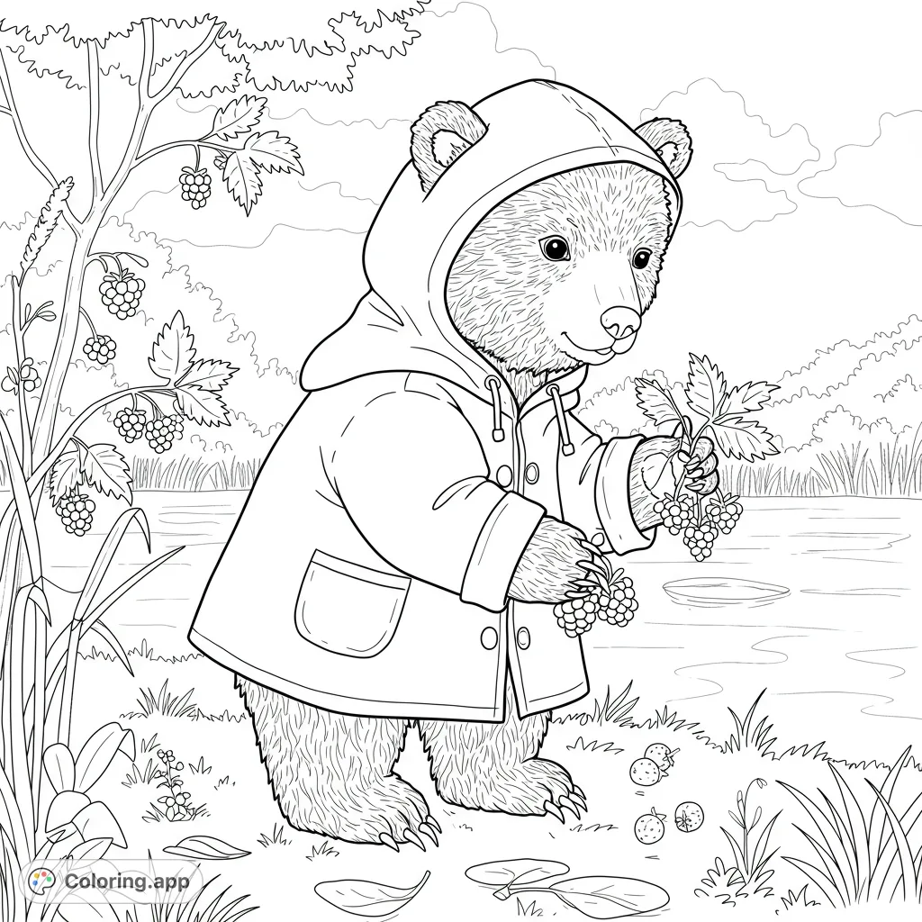 Bear Cub's Berry Picking Adventure
