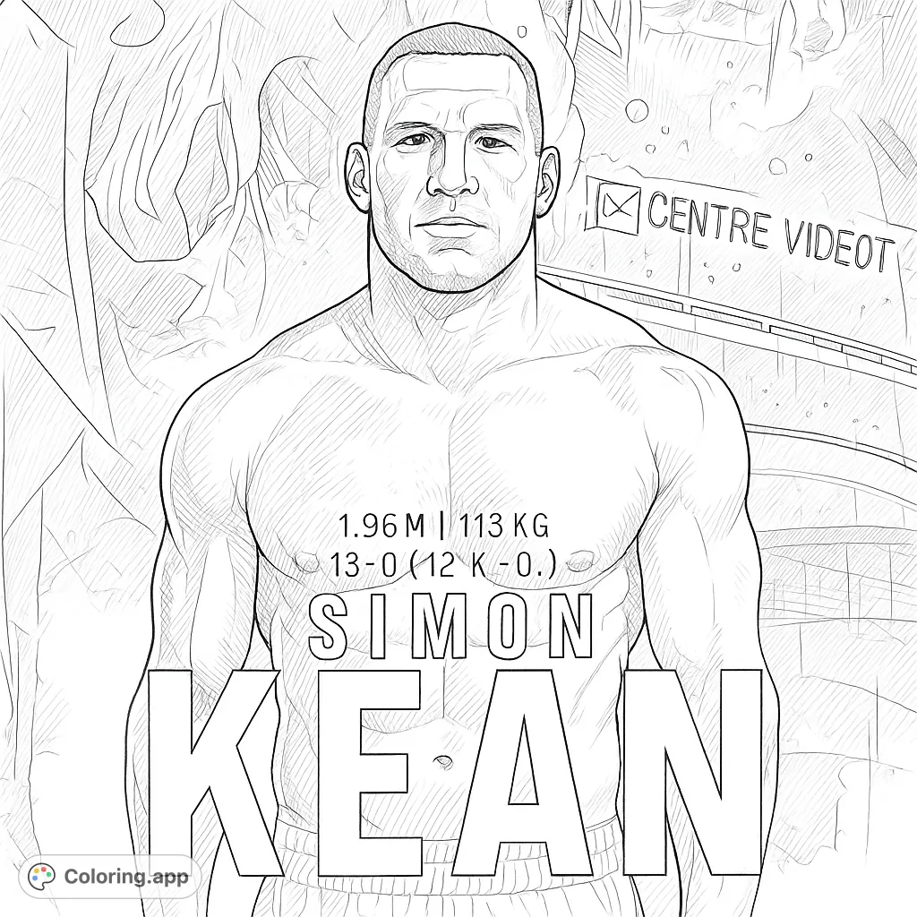 A powerful athlete stands ready, a dynamic figure against an abstract, industrial backdrop. Perfect for strength and sports enthusiasts.