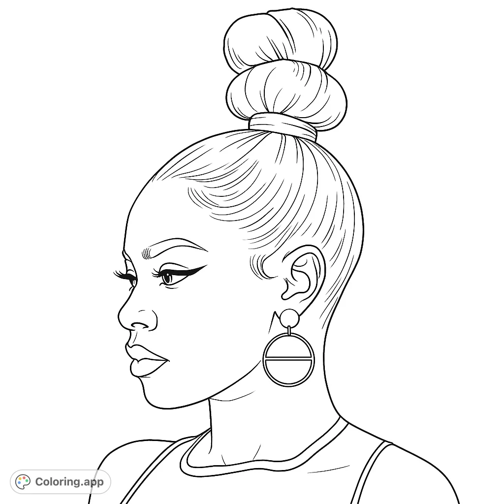 Chic Hairstyle Portrait