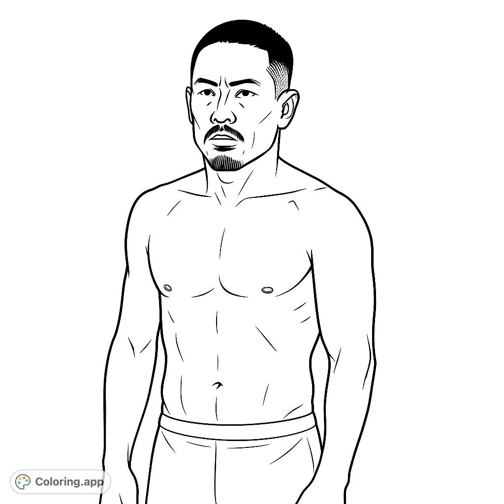 A powerful portrait of a focused athlete, showcasing strong physique and determined expression. Perfect for those who appreciate human form and strength.