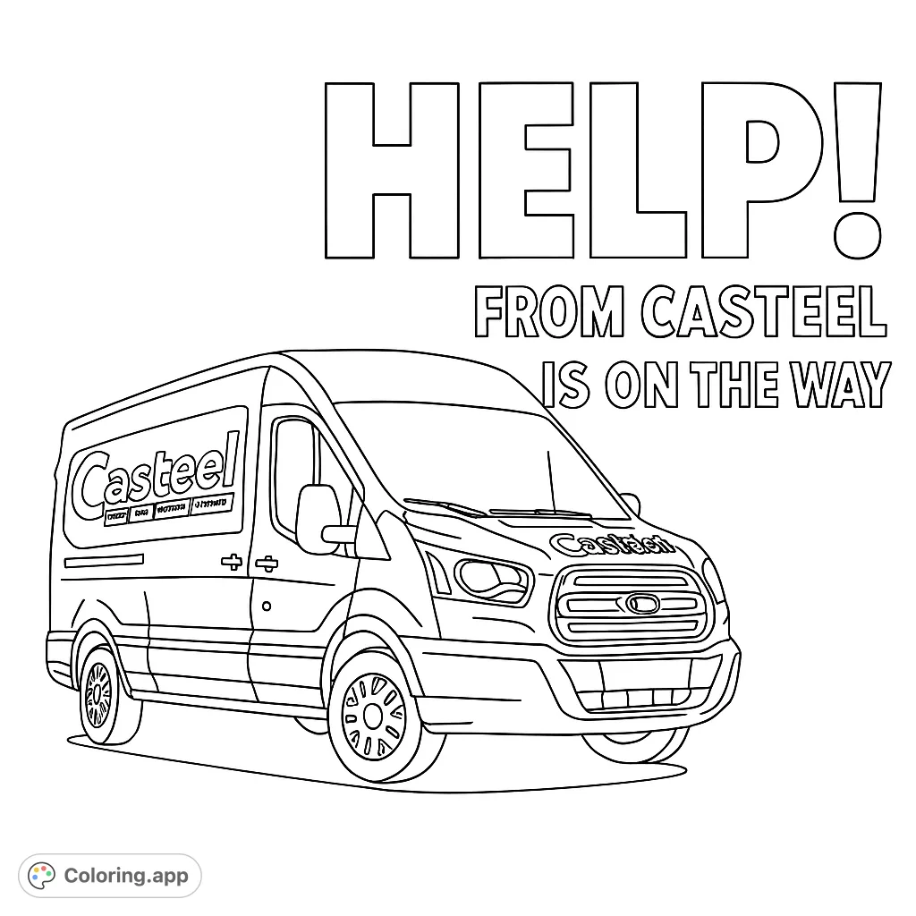Commercial Service Van Coloring app commercial-service-van-coloring-app