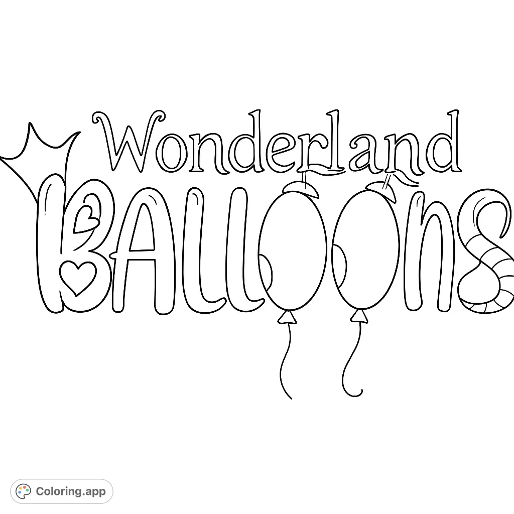 Coloring Wordchamp Whimsical Word Art - Coloring.app