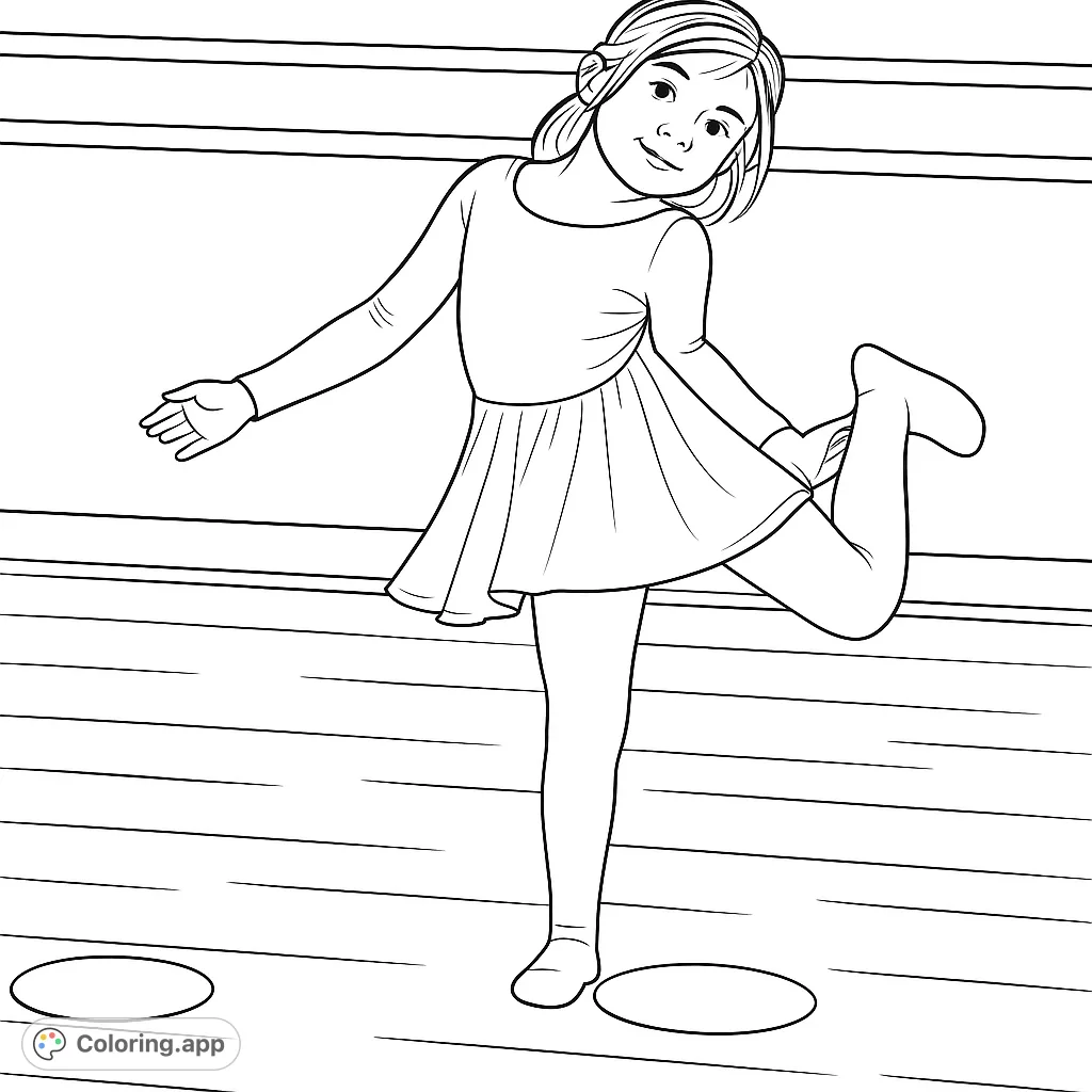 Capture the elegance of a young ballerina in a graceful pose. Perfect for aspiring dancers and creative minds.