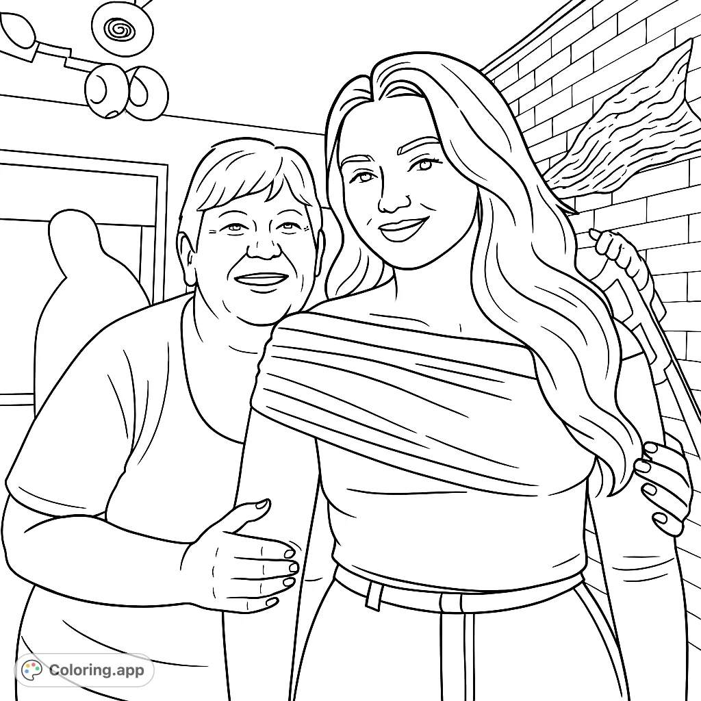 Capture the warmth of connection with this portrait of two women. Perfect for celebrating family bonds and personal expression.