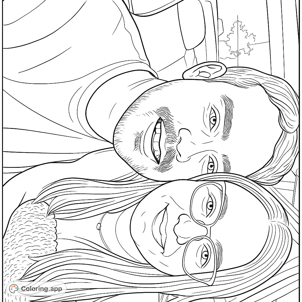 Capture a heartwarming moment with this smiling couple portrait. Perfect for personalizing with your favorite shades and celebrating connection.