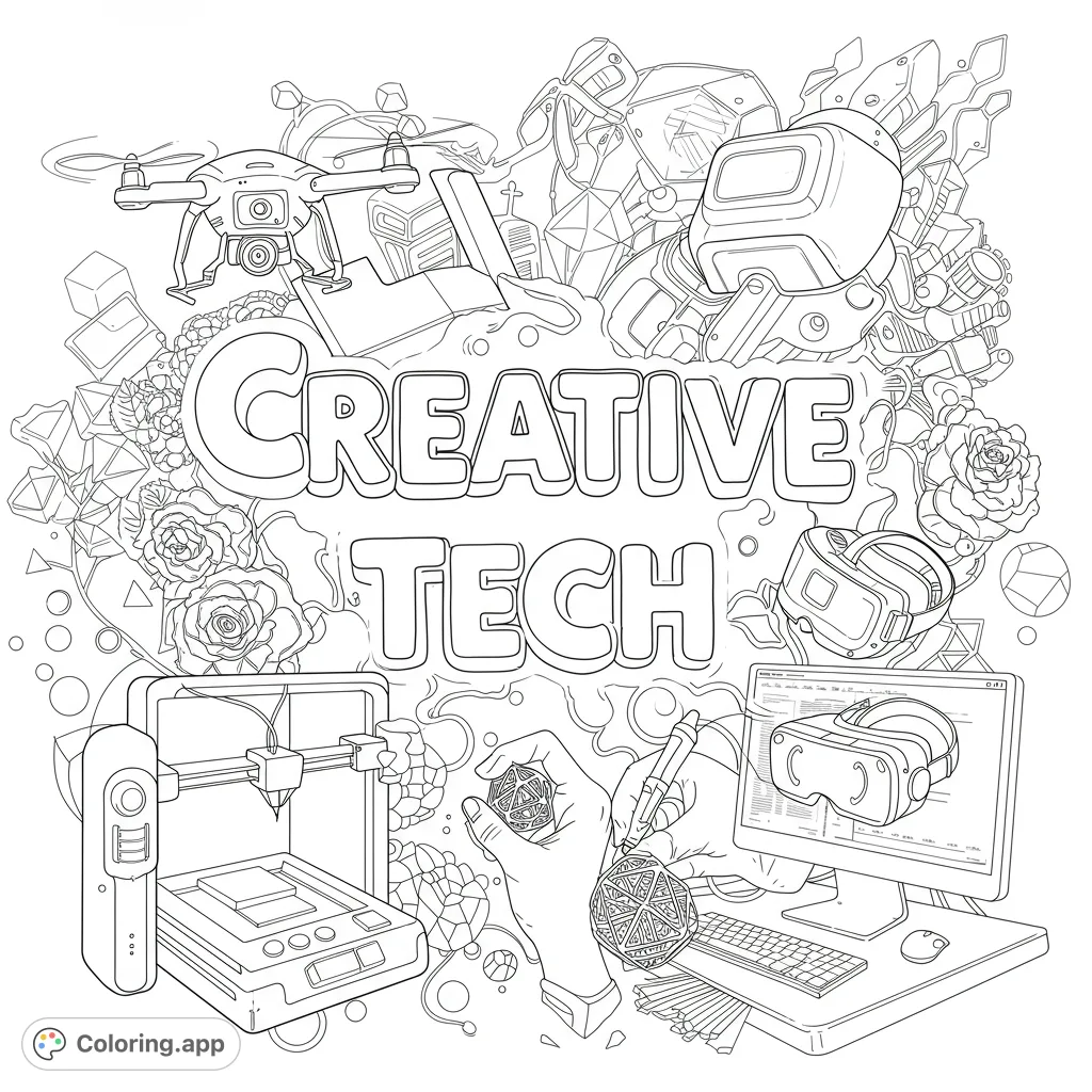 Creative Tech World - Coloring.app