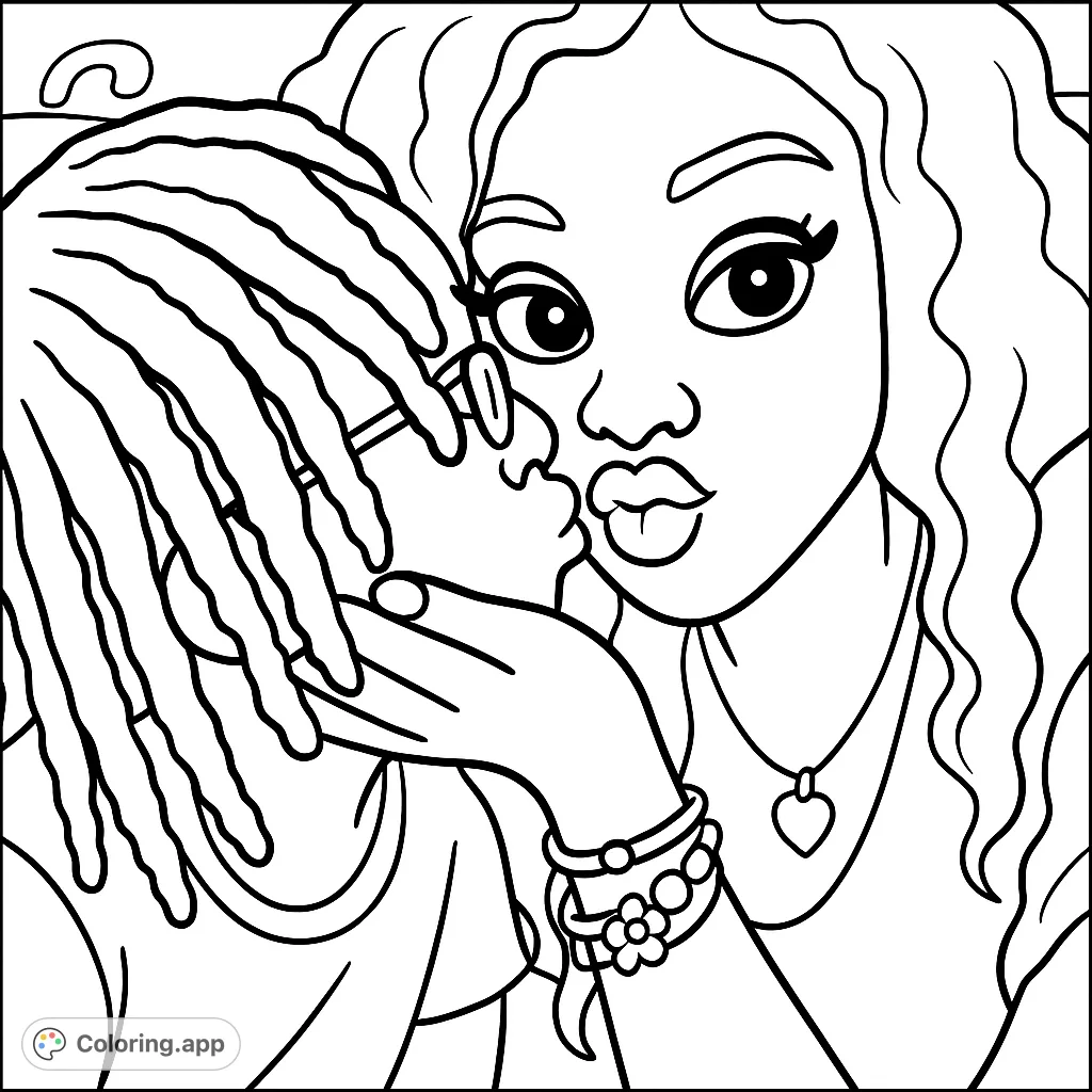 A heartwarming scene of two individuals sharing a tender kiss, perfect for expressing love and connection in a simple, cartoony style.