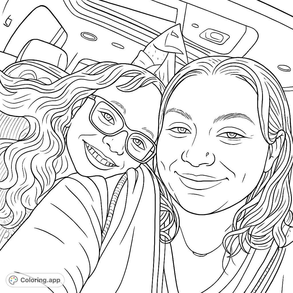 Capture a heartwarming moment of an adult and child smiling together in a car. Perfect for celebrating family bonds and shared journeys.