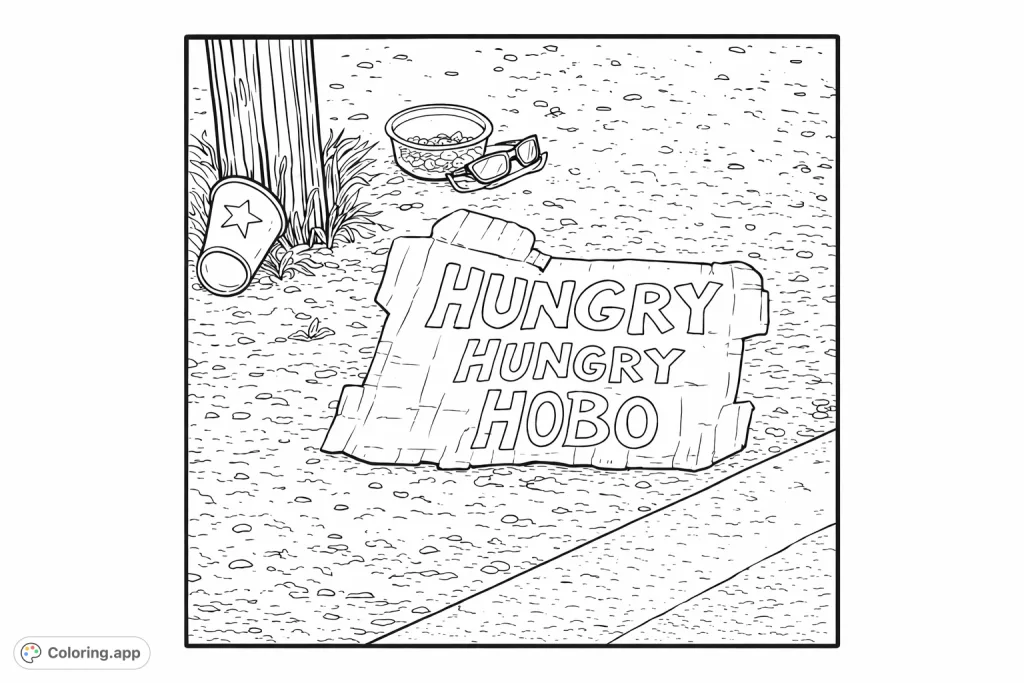 Homeless Colouring In Homelessness Coloring Pages - Coloring.app