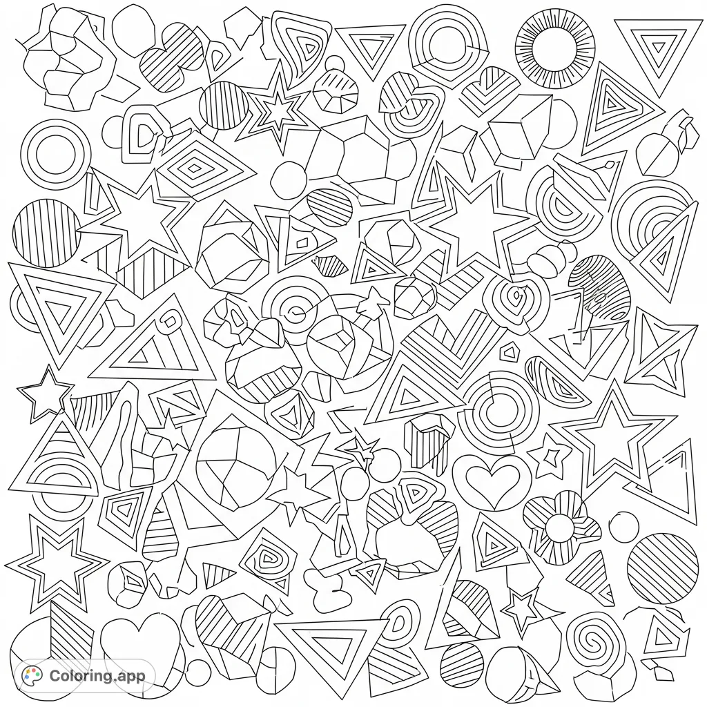 Random Coloring Pages - Coloring.app