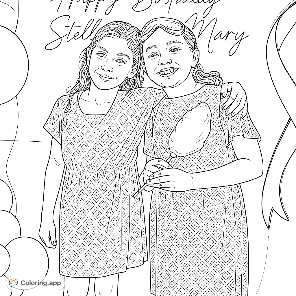 Discover this beautifully crafted printable coloring page with balanced design elements perfect for relaxation and creative expression for both kids and adults.
