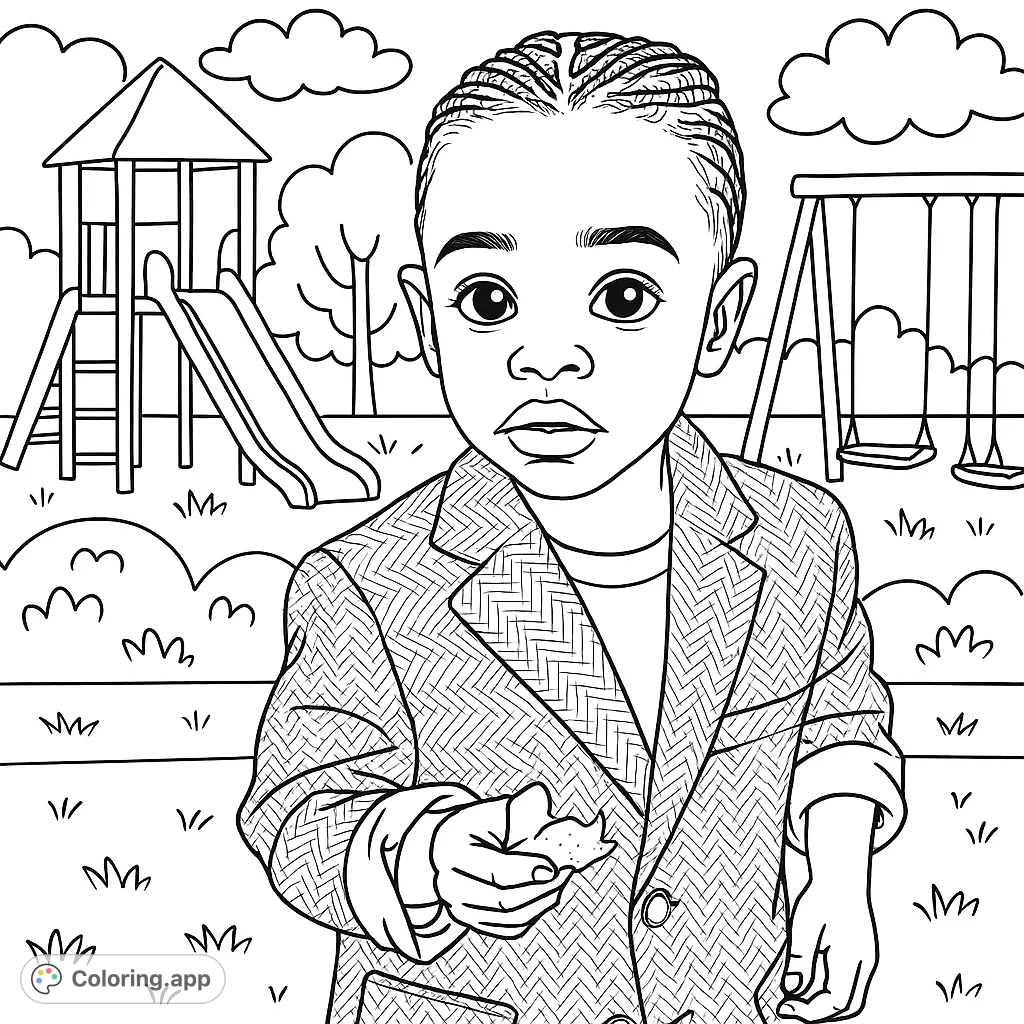 Little Boy Color In Little Boy Coloring Pages Printable