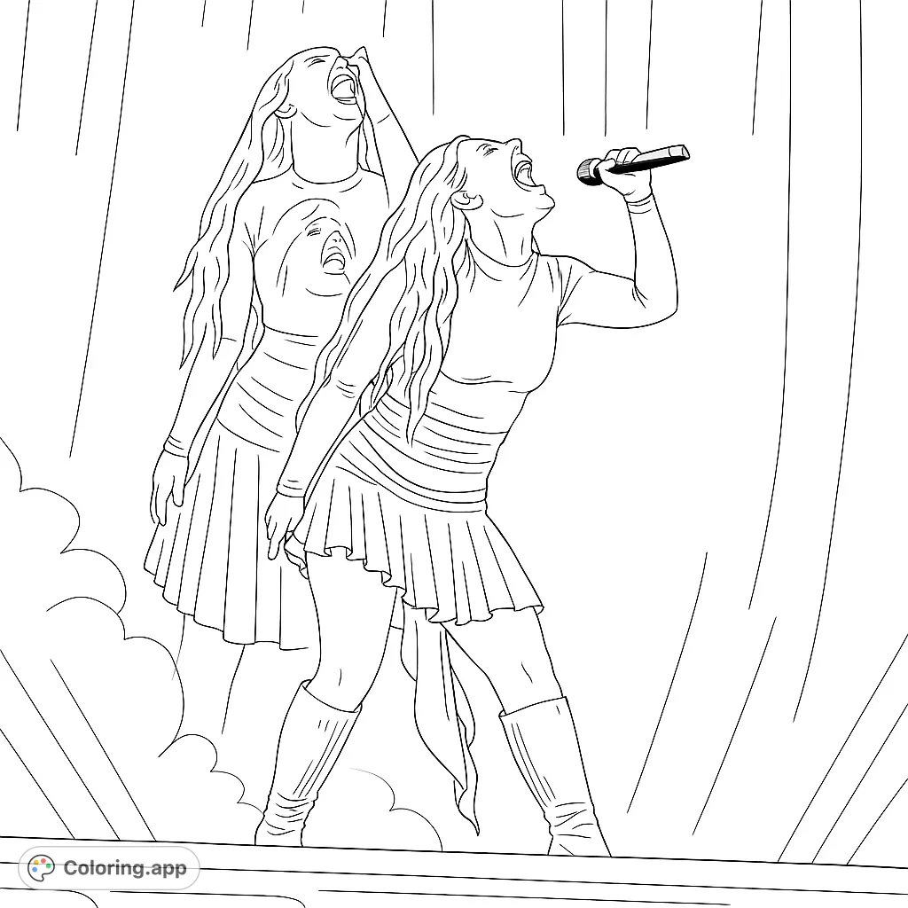 Lovely Crown's concert Coloring Pages - Coloring.app