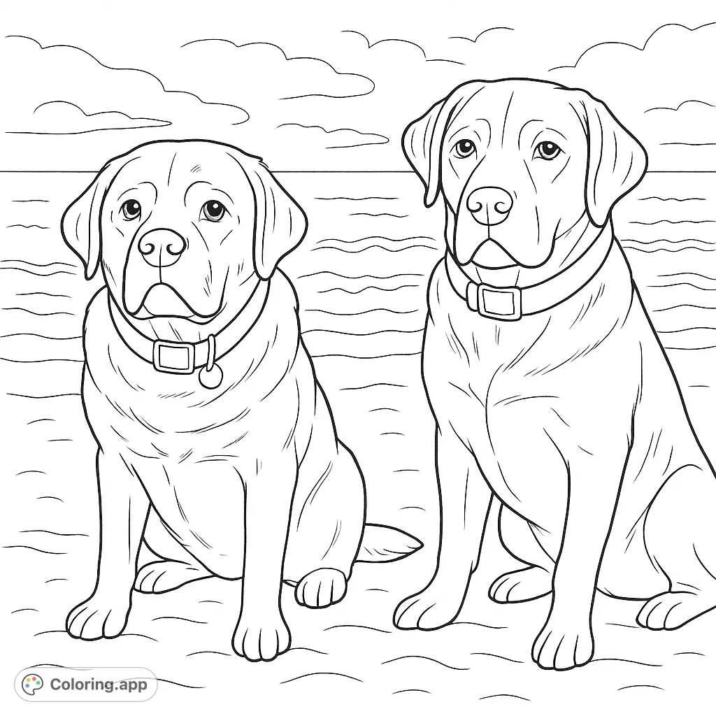 Coloring Pages Of Labrador Retrievers — Reference 7 Coloring Pages Of Labrador Retrievers — Reference 7