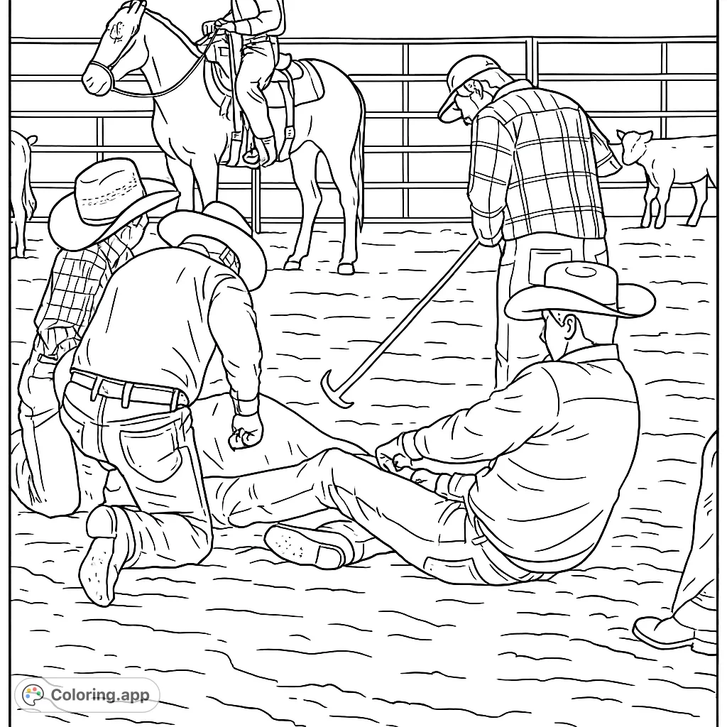 Coloring For Ranchers Ranching Coloring Pages - Coloring.app