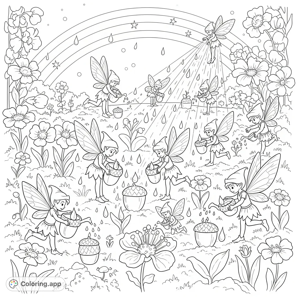Pixie Coloring Pages - Coloring.app