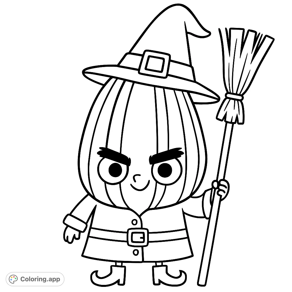Color a mischievous seed character and design its Halloween costume! A fun, free printable bad seed coloring page for creative kids and adults.