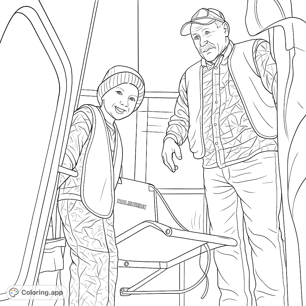 Capture a heartwarming moment of a father and son in a hunting blind. This free printable hunting coloring page is perfect for outdoor enthusiasts and family fun.