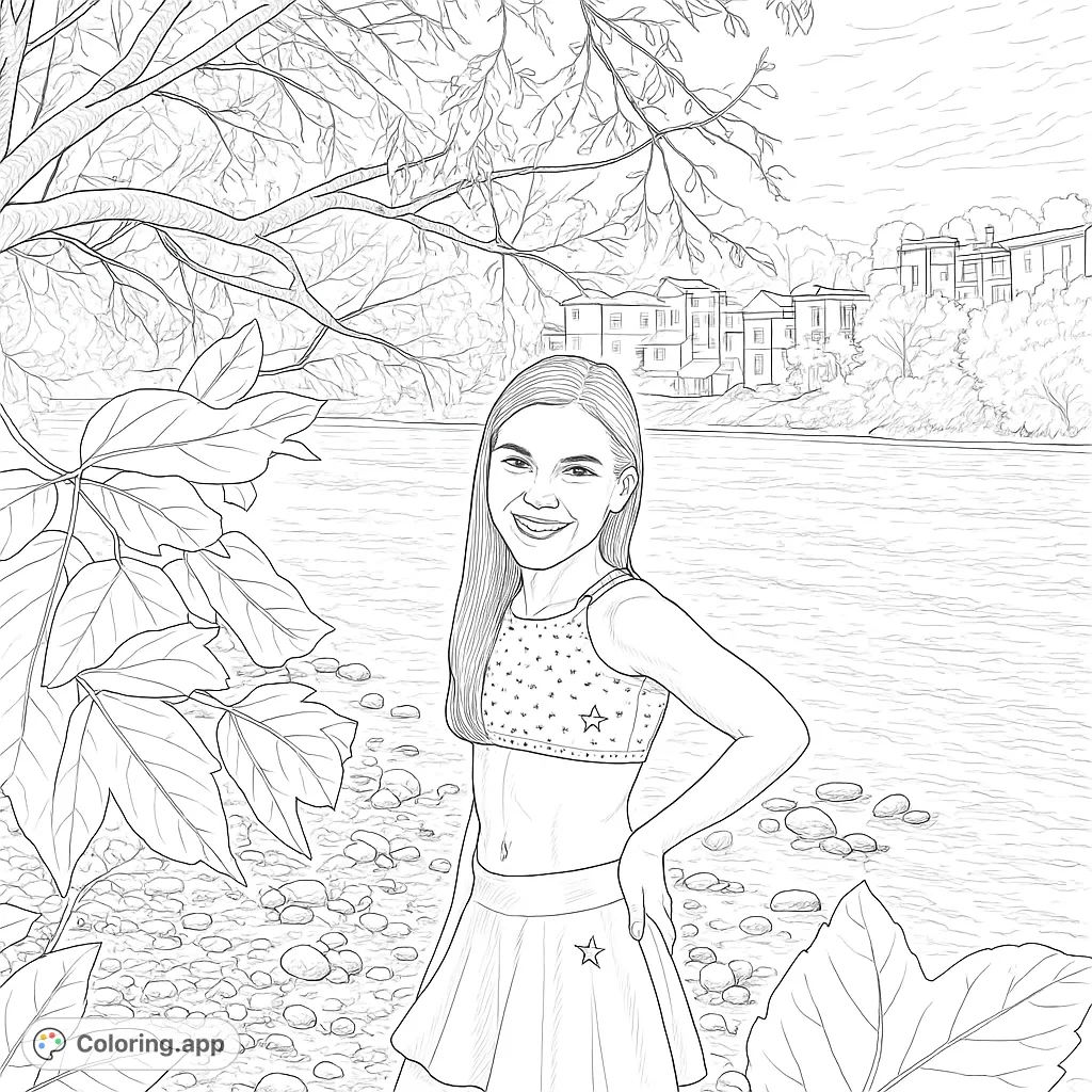 Discover this beautifully crafted printable coloring page with balanced design elements perfect for relaxation and creative expression for both kids and adults.