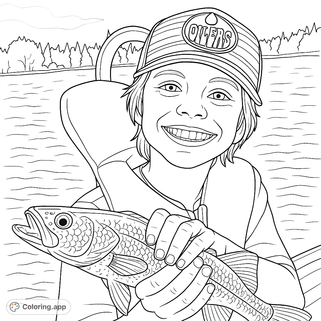 Joyful Angler s Big Catch Coloring app Joyful Angler s Big Catch Coloring app