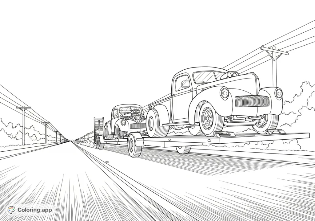 Experience the thrill of classic American muscle with a detailed Pro Street 1941 Willy's truck hauling a gasser. Perfect for car enthusiasts!