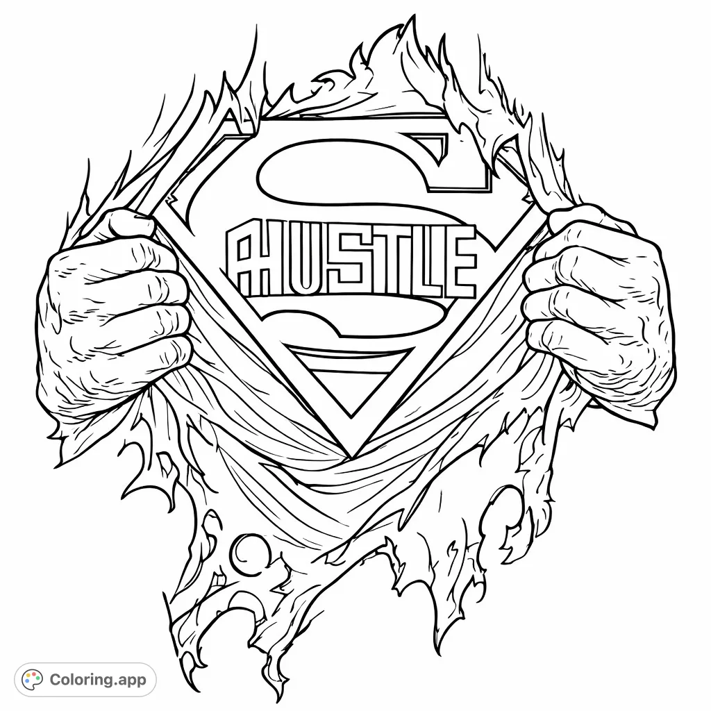 Show your team spirit! A superhero shield with 'OHIO STATE' bursts through a tearing shirt, ready for your creative touch.