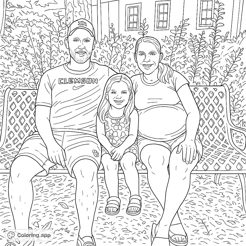 Capture a heartwarming family moment with a man, a pregnant woman, and their child on a park bench. Perfect for celebrating family bonds and creativity.