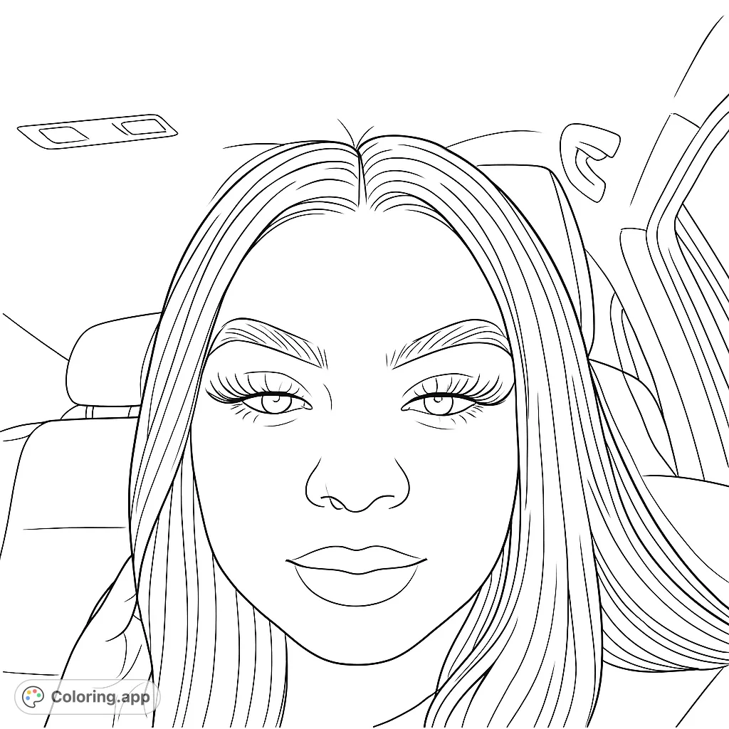 Captivating close-up portrait featuring a person with flowing hair and expressive eyes, highlighted by a striking play of light and shadow.