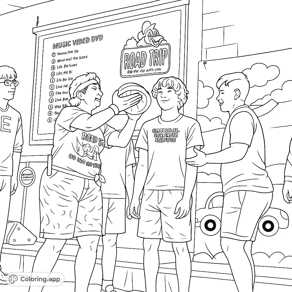 Join the fun with this lively youth group pie challenge coloring page! Perfect for adding vibrant creativity to a playful, memorable event.