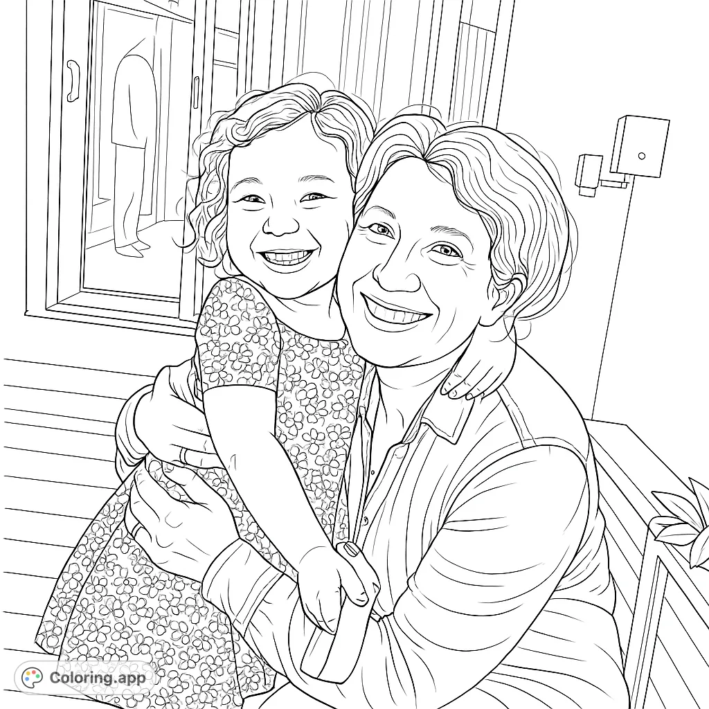 Capture a heartwarming moment of a woman and child in a loving embrace, smiling brightly. Perfect for celebrating family bonds and creating cherished memories.
