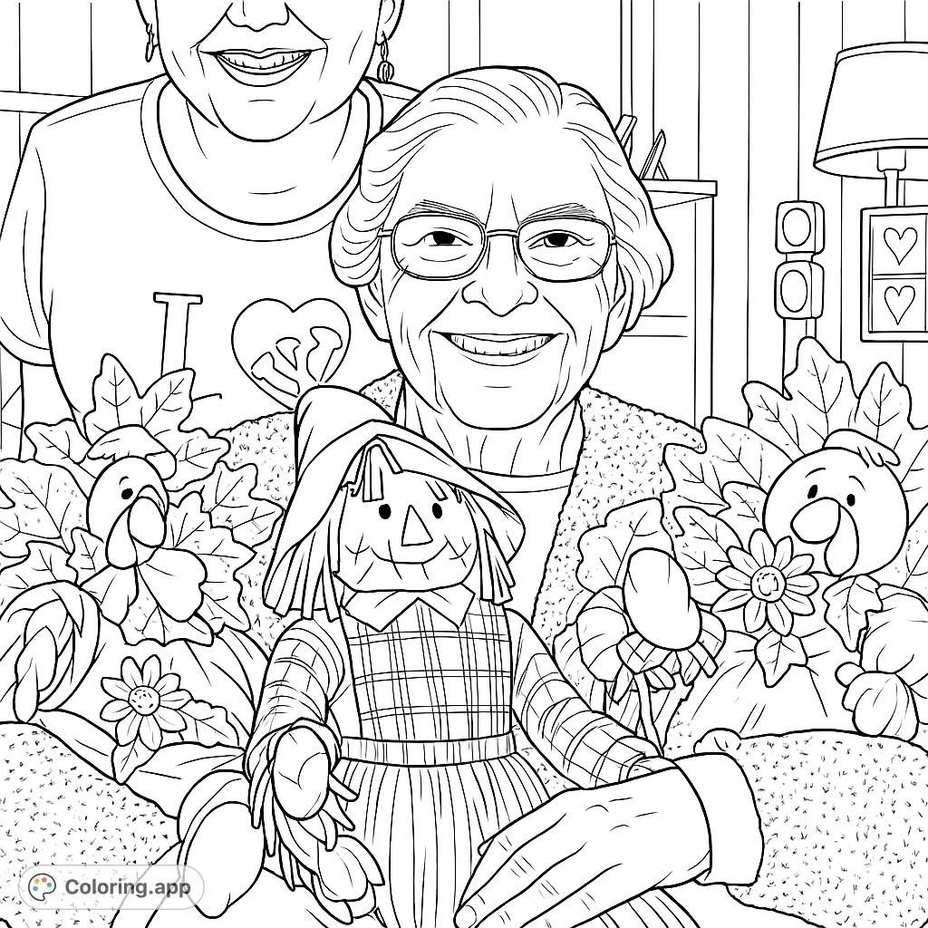Autumn Joyful Gathering Coloring app autumn-joyful-gathering-coloring-app