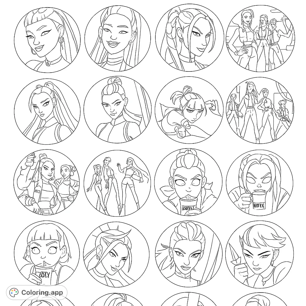 Explore a dynamic collection of animated female characters from a vibrant, stylized universe. Perfect for fans of detailed character design and expressive art.