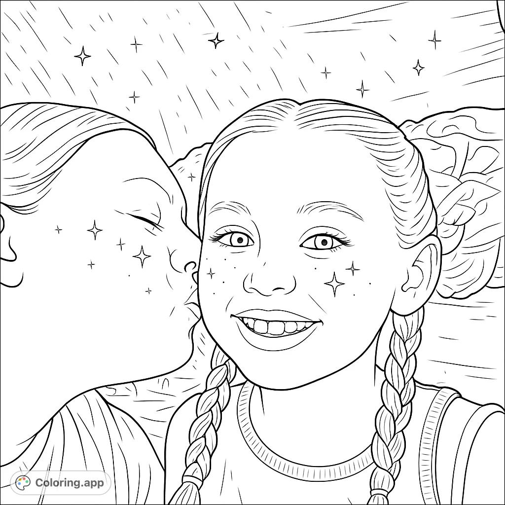 Coling Photo Boys and Fluffy Puppy - Coloring.app