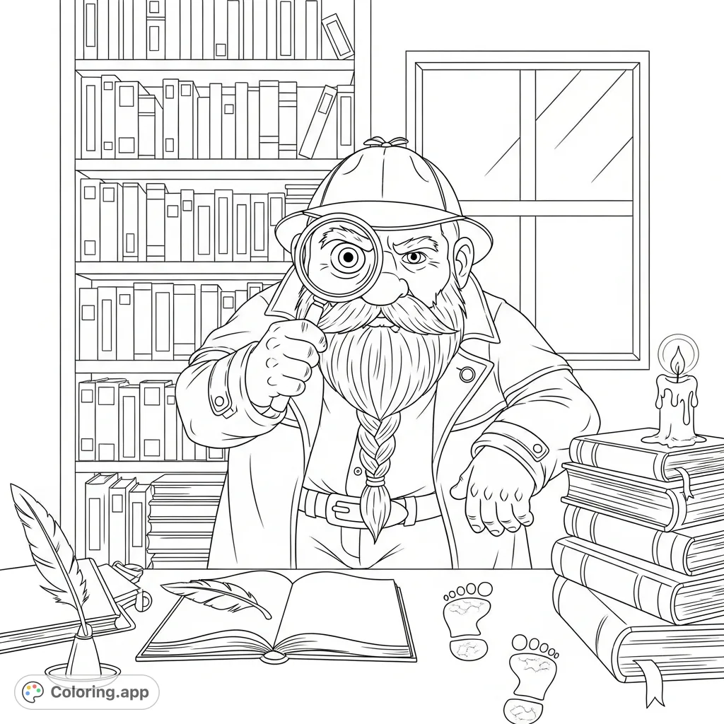 Investigators Book Coloring Worksheet.pdf Investigator Coloring Pages - Coloring.app
