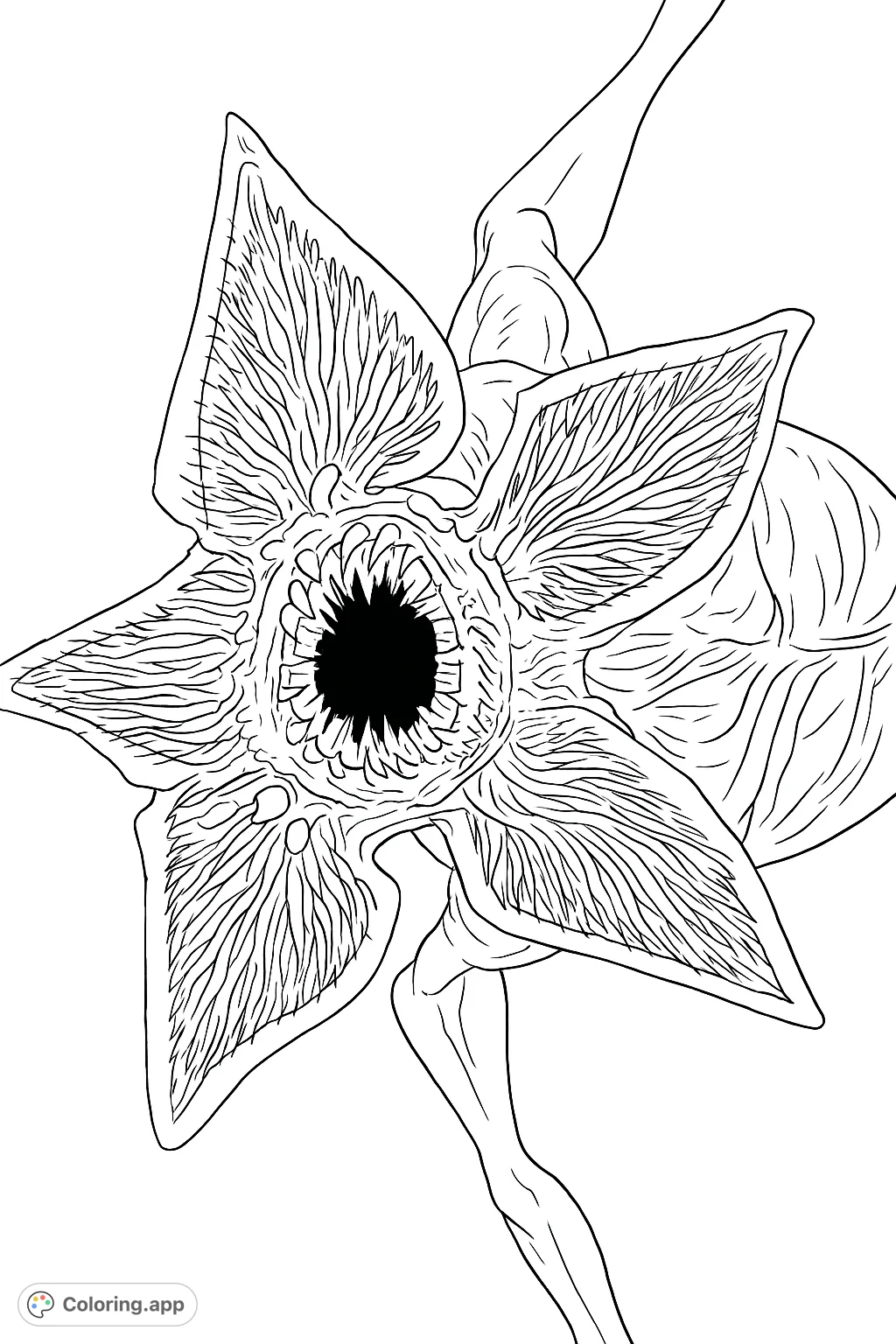 Demogorgon Coloring Pages Coloring app demogorgon-coloring-pages-coloring-app
