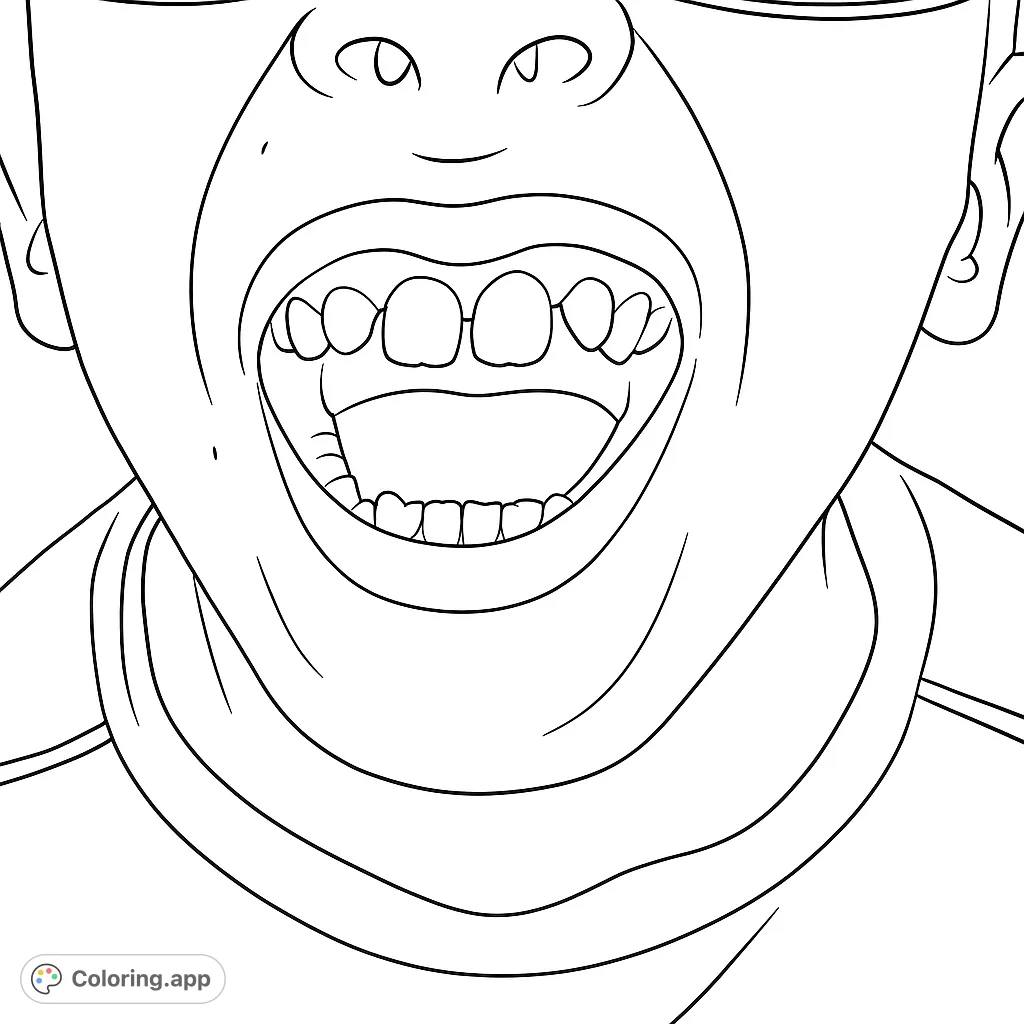 A close-up of a child's joyful open mouth revealing new front teeth and playful gaps where baby teeth have fallen out. A charming image celebrating childhood.